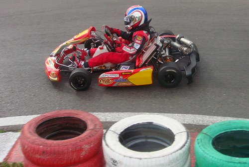Max Koebolt op circuit van Marlon Kart